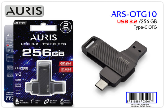 Auris OTG10 256 GB USB 3.2 Type-C Flash