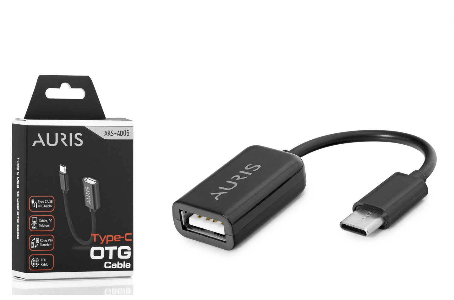Toptan OTG | Auris AD06 Type-C Otg Kablo