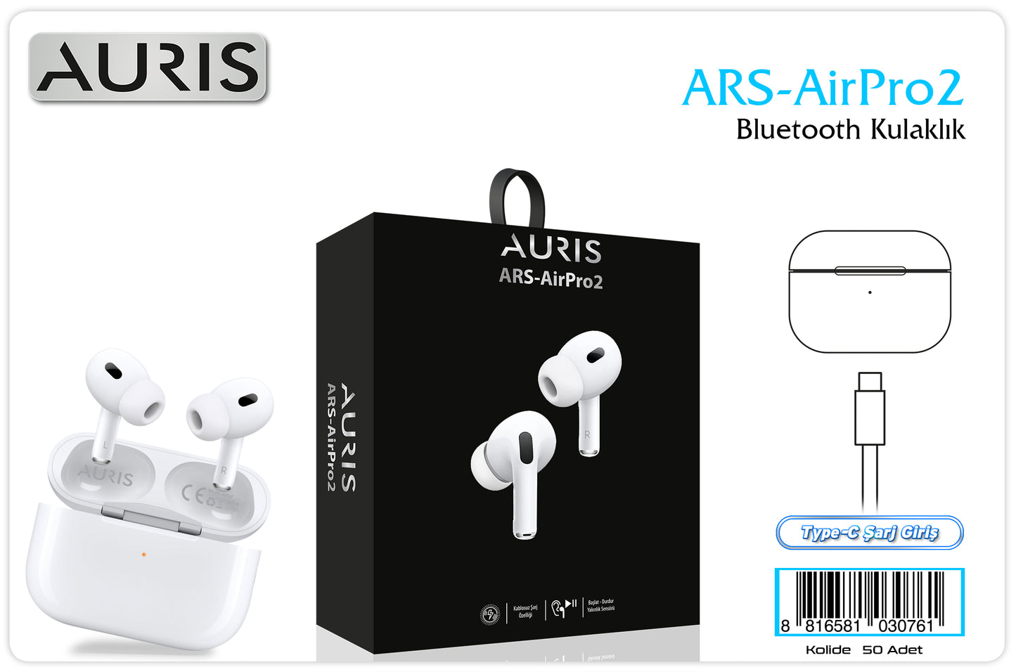 Toptan Bluetooth Kulaklık | Auris AİR Pro2