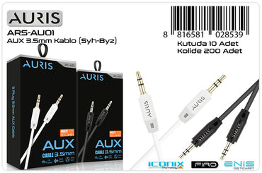 Toptan Aux Kablosu | Auris AU01 Aux Kablo