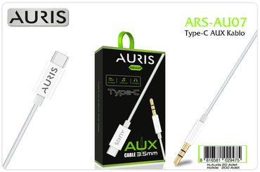 Toptan Aux Kablosu | Auris AU07 Type-C Aux Kablo