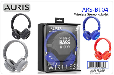 Toptan Bluetooth Kulaklık | Auris BT04 Kulak Üstü