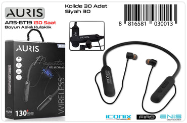 Toptan Bluetooth Kulaklık | Auris BT19 130 Saat Boyun Askılı