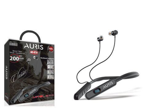 Toptan Bluetooth Kulaklık | Auris BT20 Lcd 200 Saat Boyun Askılı