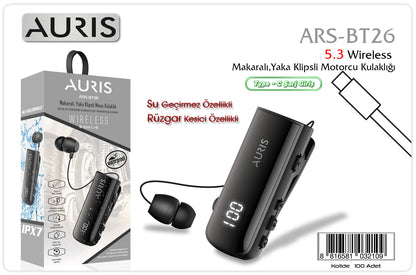 Toptan Bluetooth Kulaklık | Auris BT26 Makaralı Bluetooth Kulaklık