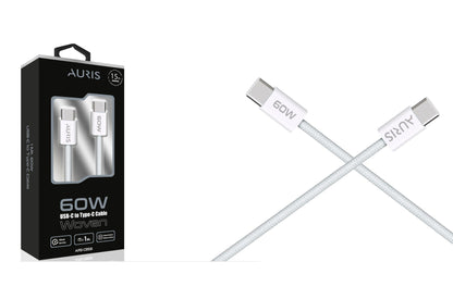 Toptan Şarj Kablosu | Auris CB58 60W Usb-C Kablo ( İ15 )