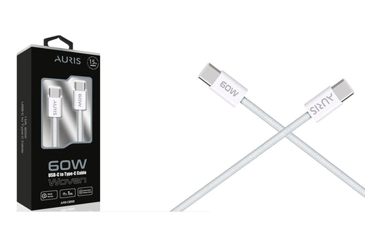 Toptan Şarj Kablosu | Auris CB58 60W Usb-C Kablo ( İ15 )