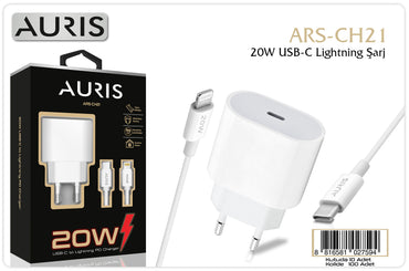 Toptan Şarj Aleti | Auris CH21 Lightning Set 20W