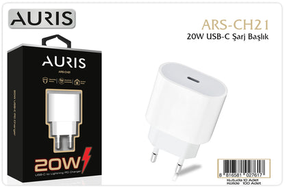 Toptan Şarj Başlığı | Auris CH21 Usb-C Kafa 20W