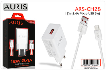 Toptan Şarj Aleti | Auris CH28 Micro Set 2.4A