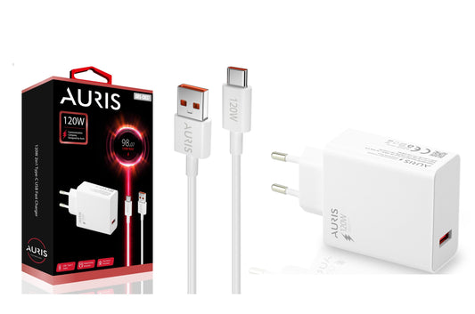 Toptan Şarj Aleti | Auris CH37 Type-C Set 120W Saliseli