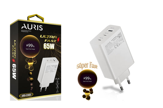 Toptan Şarj Başlığı | Auris CH65 Usb-C 65W Kafa