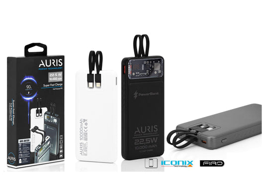 Toptan Powerbank | Auris DX159 10.000 Mah Super Fast+Hayalet Lcd