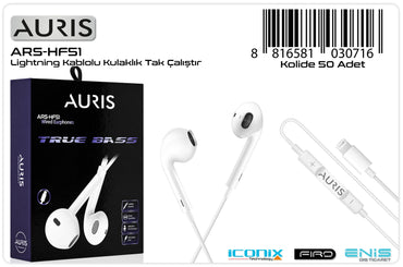 Toptan Bluetooth Kulaklık | Auris HF51 Lightning Kulaklık