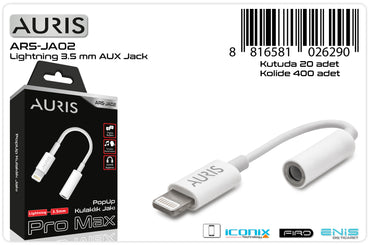 Toptan Kulaklık Çevirici | Auris JA02 Lightning Jack