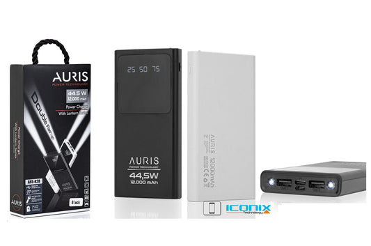 Toptan Powerbank | Auris K28 12.000 Mah Lcd+Fener