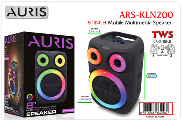 Toptan Müzik Çalar | Auris KLN200 Speaker 8 inç