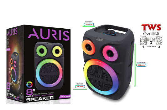 Toptan Müzik Çalar | Auris KLN200 Speaker 8 inç