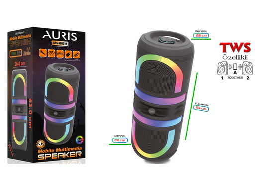 Toptan Müzik Çalar | Auris KLN210 Speaker 2X8 inç