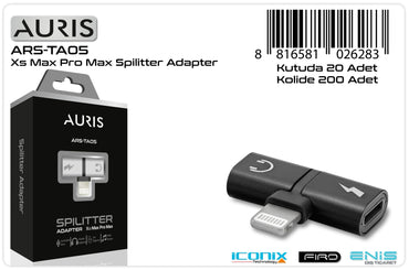 Toptan Kulaklık Çevirici | Auris T-A05 Lighning Çevirici Metal
