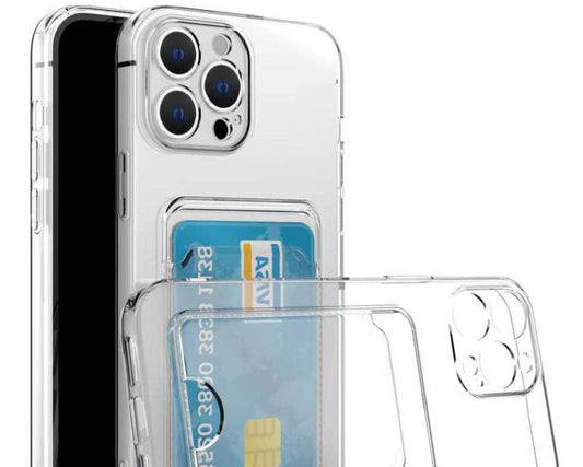 Toptan Telefon Kılıfı | Şeffaf Kartlı Silikon Kılıf Apple İphone Modelleri