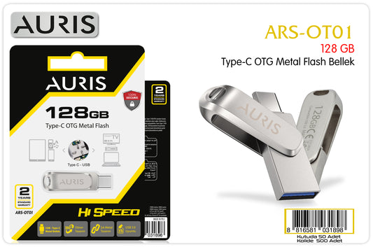 Auris 128 GB Type-C Otg Flash