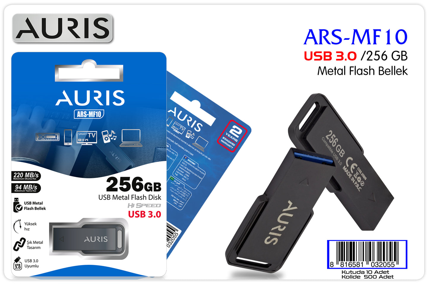 Auris MF10 256 GB USB 3.0 FLASH
